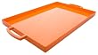 Zak Designs Pop 17 by 11-1/2-Ounce Large Rectangular Tray, Orange