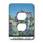 Londons Times Funny Society Cartoons - Recessive Jeans - Light Switch Covers - 2 plug outlet cover