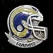 St. Louis Rams Pin - NFL Football Fan Shop Sports Team Merchandise
