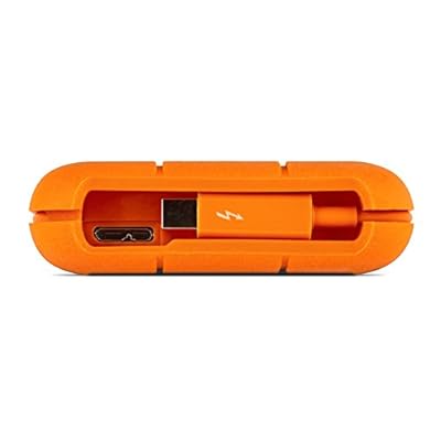 LaCie Rugged Thunderbolt LAC9000488 1TB External Hard Drive (Orange)
