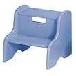 Child's Classic Wooden Step Stool in Powder Blue