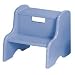 Child's Classic Wooden Step Stool in Powder Blue