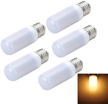 Linyrh- 5PCS E27 Frosted 8W 800LM 6500K/3000K 48-5730 SMD Warm/Cool White Light LED Corn Bulb (AC 220~240V) , 270¡ã