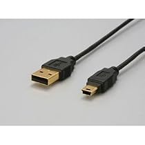 バッファローコクヨサプライ Arvel USB スリムケーブル ミニB 1.0M ブラック AUSM10BK