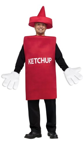 Fun World Costumes Ketchup Bottle, Red, One Size