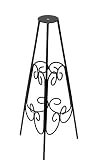 Outdoor Living : Black Wrought Iron Sundial Pedestal