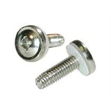 Cables to Go 7589 QPW Cup Head 10-32 Nickel Plated Screws (Silver)