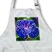 Flowers Morning Glory - BLACK Full Length Apron With Pockets 22w X 30l