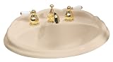 American Standard 0511.800.045 Reminiscence Countertop Sink with 8-Inch Faucet Spacing, Fawn Beige