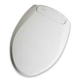 Brondell BR30-EW Breeza Deodorizing Toilet Seat Elongated, White