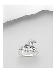 Dolphin Ring In 92.5 Sterling Silver
