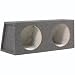 Scosche SE152CC 15-Inch Dual Subwoofer Enclosure (Grey/Black)