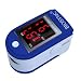 Biosync Finger Pulse Oximeter & Heart Rate Monitor w/ Instructions, Lanyard & Case, Dark Blue