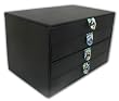 Wolf Design London Black Jewelry Box With Soft Blue Velvet