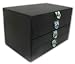 Wolf Design London Black Jewelry Box With Soft Blue Velvet