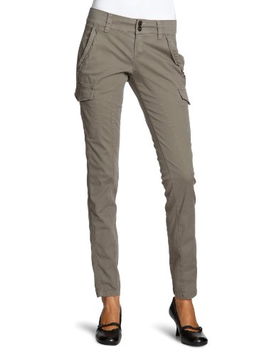 Oui Damen Hose 27052, Gr. 40, Braun (taupe 1916) Preisvergleich