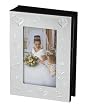 Matte Silver Photo Frame Album with Heart Design - 100 Photos - Wedding Favors