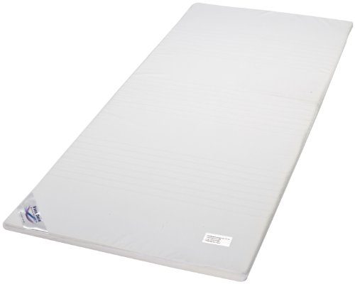 MPS Textiles 50161 Viskoelastische 7-Zonen-Matratzenauflage 90 x 200 x 3.5 cm. mit wasserabweisendem Bezug