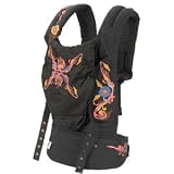 Ergo Organic Carrier- Black/embroidery