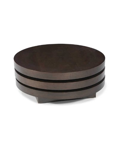 Home Collection 31.5-Inch Torno Coffee Table, Dark Brown Home Collection 31.5-Inch Torno Coffee Table, Dark Brown