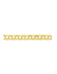 Genuine 14K Yellow Gold Lite 11mm Triple Link Charm Bracelet 7 Inches 12 Grams Of Gold 100% Satisfaction Guaranteed.