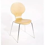 ITALMODERN Bunny Stacking Chair, Black, Set of 4