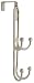 Liberty Hardware 128736 Ball End Design 4-Prong Over-the-Door Hook, Satin Nickel