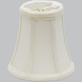 Progress Clip-on shantung shade for chandeliers and wall brackets. - Off White Finish