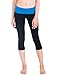 Juniors Cotton Spandex Fold Over Capri Leggings