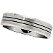 CleverEve's 7.0mm Titanium Band Double Groove title=