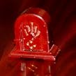 Dollhouse Miniature Artisan Handcarved Mahogany Radio