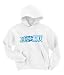 Swimmers Rule! White Hooded Sweatshirt