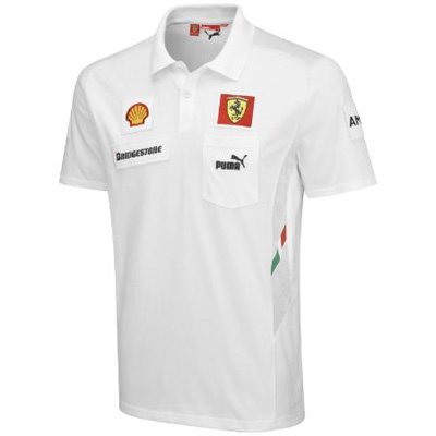 Puma Ferrari White Team Polo Shirt