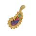 Black Opal Paisley Pendant