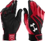 Under Armour 1231477 Clean Up IV Batting Gloves - Youth - Red