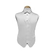 Tuxedo Vest Solid Satin with White Bowtie