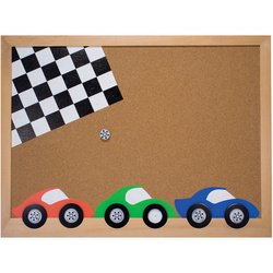 Melissa & Doug Deluxe Racing Cars Cork Board