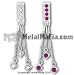DANGLING SWIMSUIT JEWELRY OR2- CLEAR