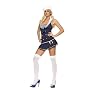 Sexy Outfit Halloween Costume Sailor Girl S/M in Navy/White