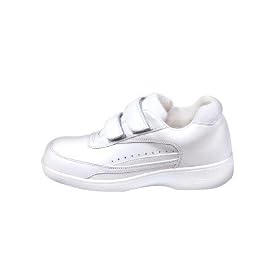 Women's White Velcro Active Walker Apex Shoe (New Release! great for Diabetes Arthritis)