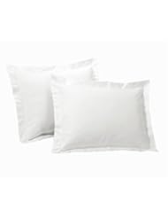 Home: One Park Avenue Bedding Hotel Collection White Pillow Shams, Pack of 2 (Queen) - CHF Industries