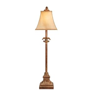 40H Fleur De Lis Buffet Lamp By Vintage Verandah by Vintage Verandah