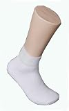 Men's Ankle Length White Athletic Socks 12-Pack (Wholesale Pricing)