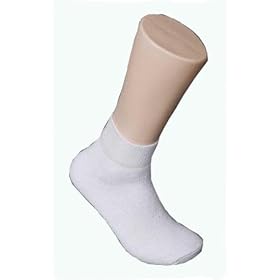 Men's Ankle Length White Athletic Socks 12-Pack (Wholesale Pricing)
