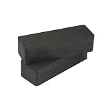 60mm x 20mm x 15mm thick Y30BH Ferrite Magnet - 3.3kg Pull (Pack Of 2)