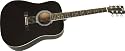 Rogue RA-100D Dreadnought Acoustic Guitar, Black