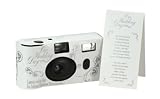 Disposable Wedding Cameras - White with Silver Wedding Design Accents