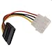 SATA female to 5.25 inch Molex male Power Interface Cable