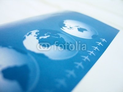 Wallmonkeys Peel and Stick Wall Decals - Flight Ticket Cover - 24W x 18H Removable Graphic