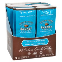 Barney Butter Almond Butter 90 Calorie Snack Packs, 0.6-Ounce (Pack of 24)